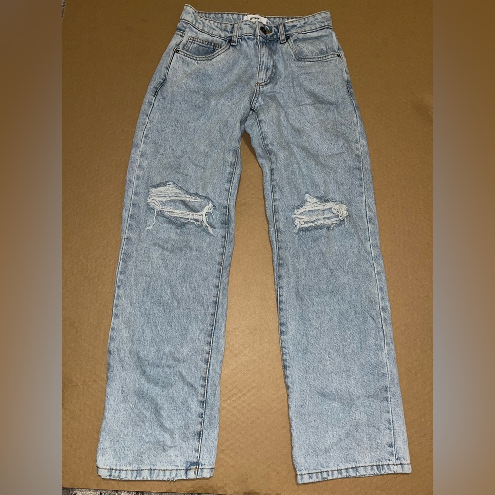 size 2 low rise, straight jeans from cotton:on